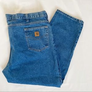 Carhartt Denim Work Pant Jeans Relaxed Fit Size 48x30